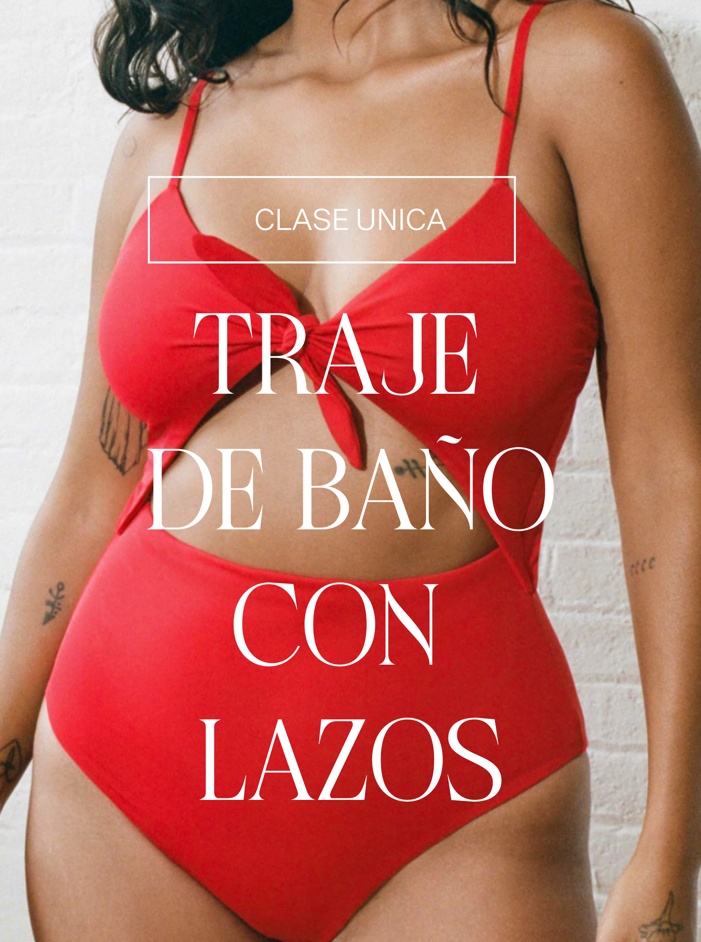 Clase de trajes de baño: Bodysuit lazos ( 5 horas)